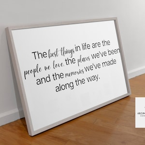inspirational signs, the best things in life sign, home decor sign, wood sign wall decor, motivational signs