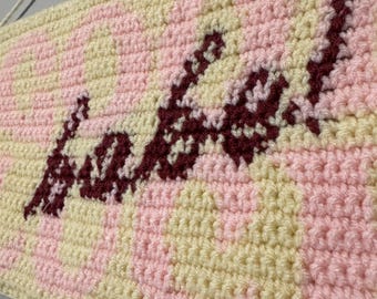 Chappell Roan Good Luck Babe inspired Crochet Wall Hanging