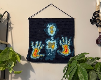 Body Heat Map Tapestry Crochet
