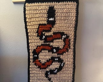 Snake Crochet Wall Hanging