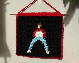 Louis Tomlinson Walls inspired Crochet Wall Hanging