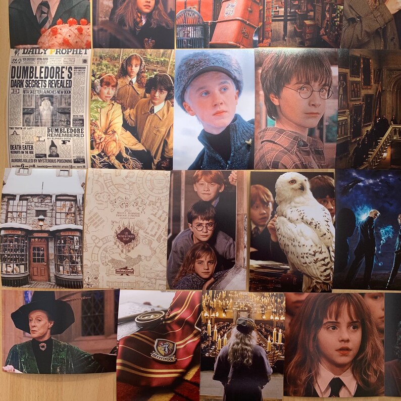 Harry Potter Aesthetic Photo Collage Kit 70 PCS DIGITAL Etsy