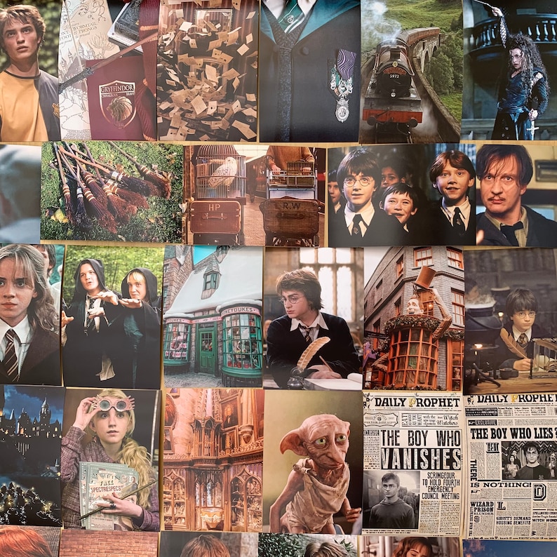 Harry Potter Aesthetic Photo Collage Kit 70 PCS DIGITAL Etsy