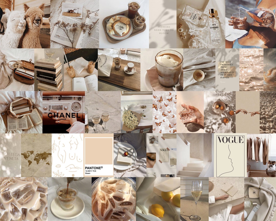 Neutral / Nude Aesthetic Photo Wall Collage Kit 40 PCS - Etsy