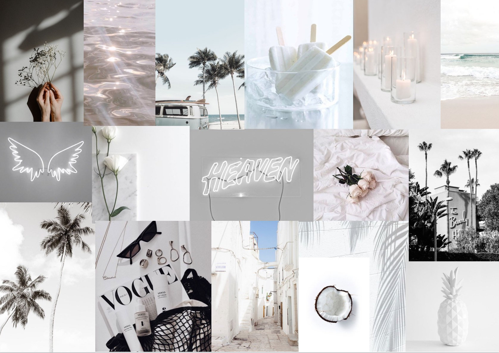 White and Grey Aesthetic Resin Tray Etsy