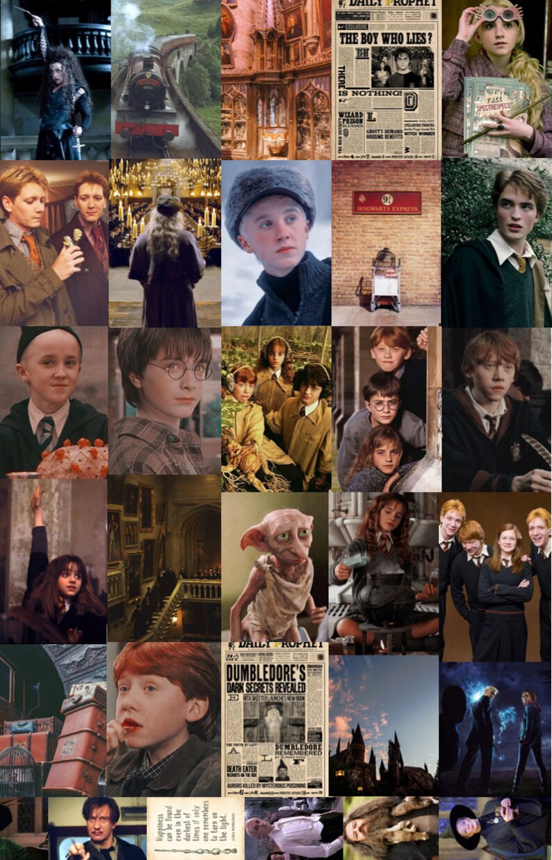 Harry Potter Aesthetic Photo Wall Collage Kit 70 PCS | Etsy