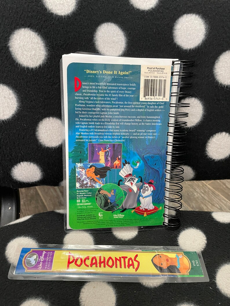 Upcycled Vintage VHS Cover Wire Bound Notebook and FREE - Etsy