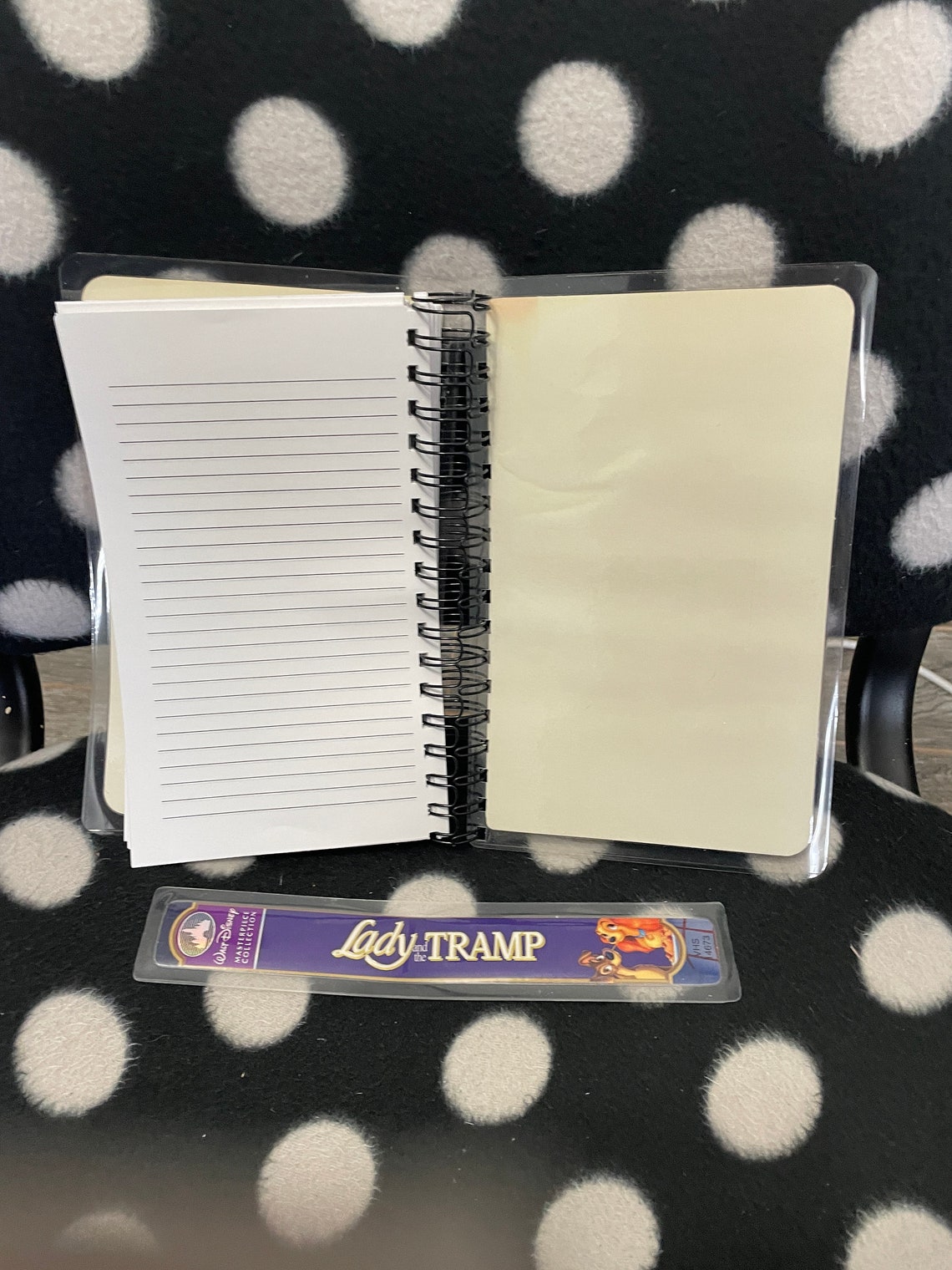 Upcycled Vintage VHS Cover Wire Bound Notebook and FREE Bookmark-lady ...