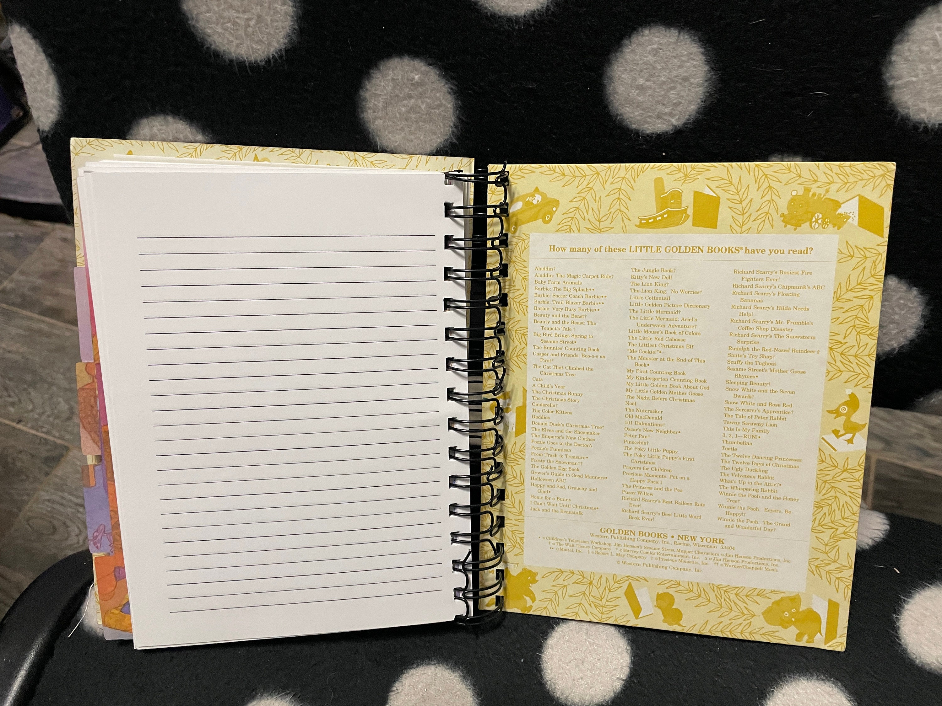 Upcycled Vintage Childrens' Book Wire Bound Notebook-little Golden Book ...
