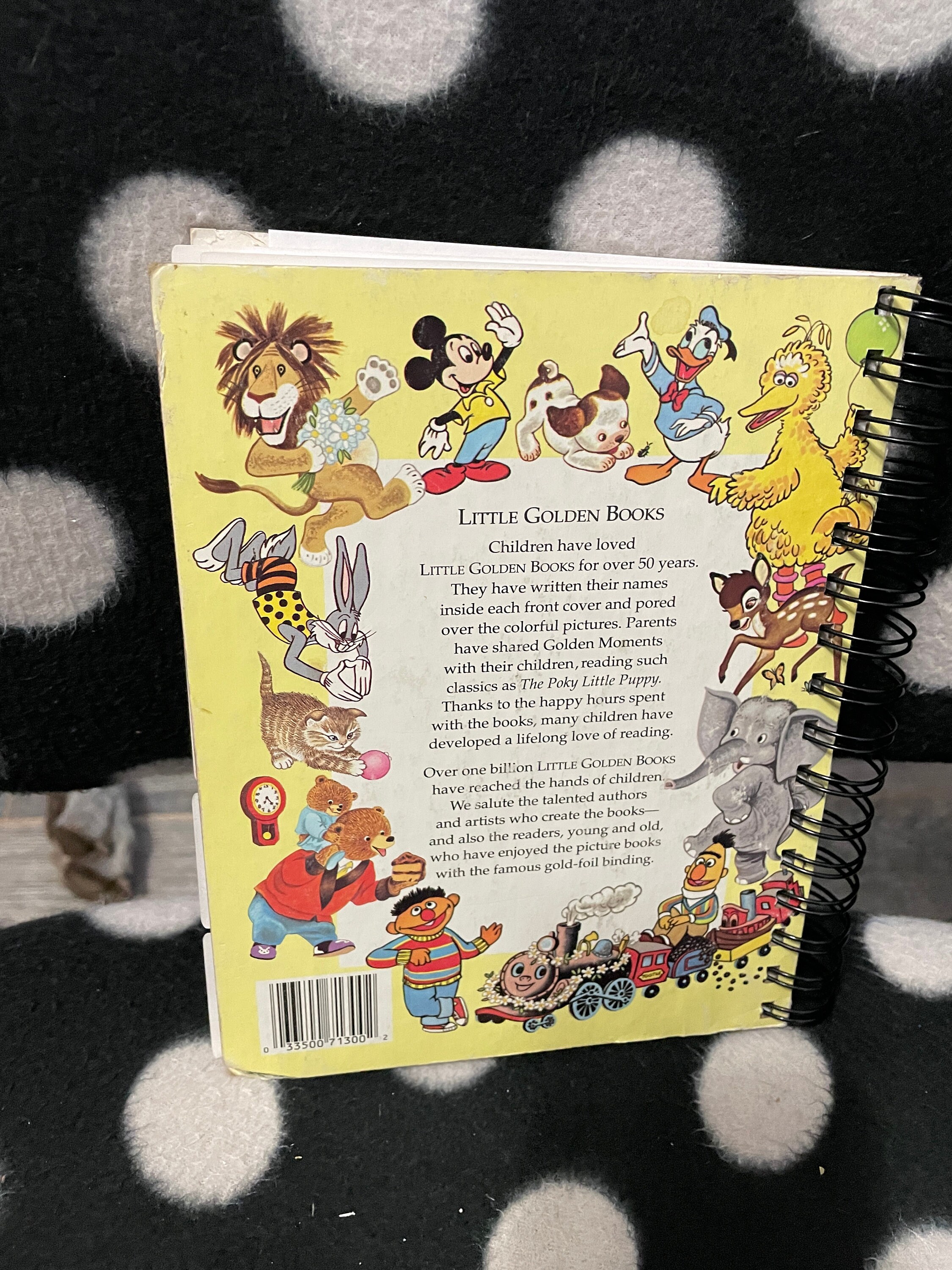 Upcycled Vintage Childrens' Book Wire Bound Notebook-little Golden Book ...