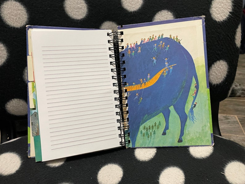 Upcycled Vintage Childrens' Book Wire Bound Notebook-paul Bunyan and ...