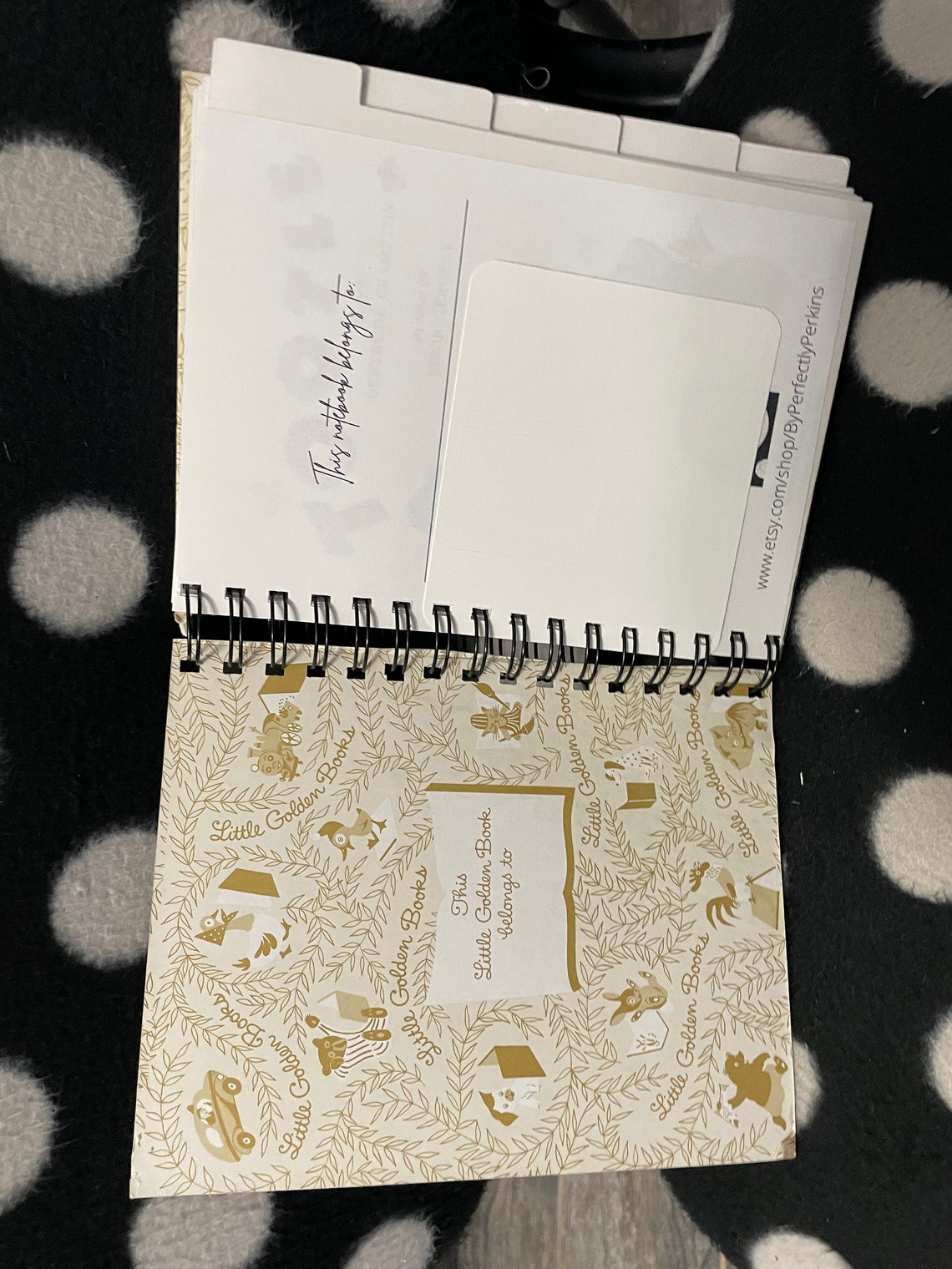Upcycled Vintage Childrens' Book Wire Bound Notebook-little Golden Book ...