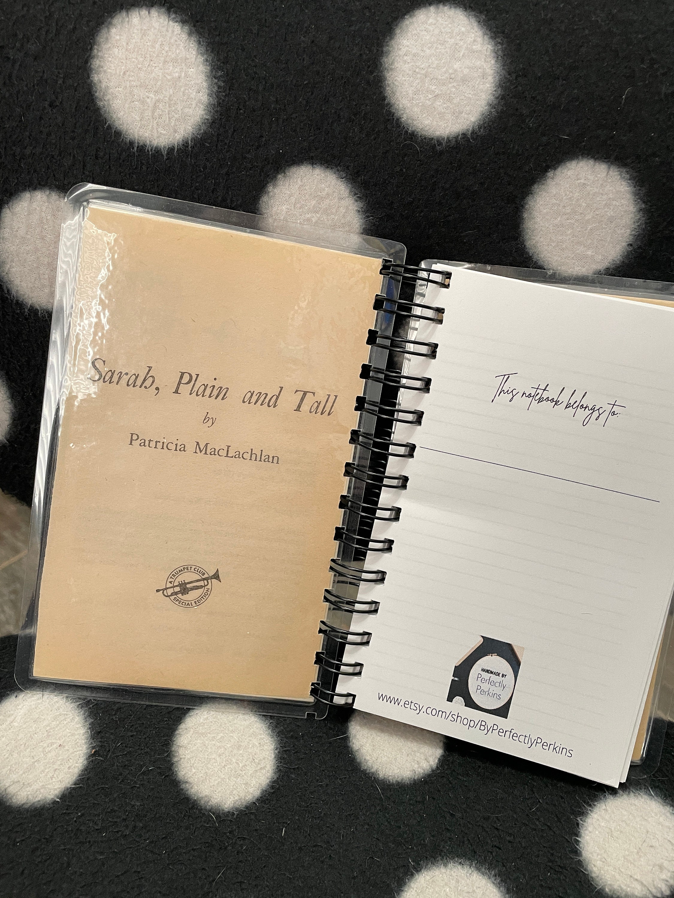 Upcycled Vintage Childrens' Book Wire Bound Notebook-sarah, Plain and ...