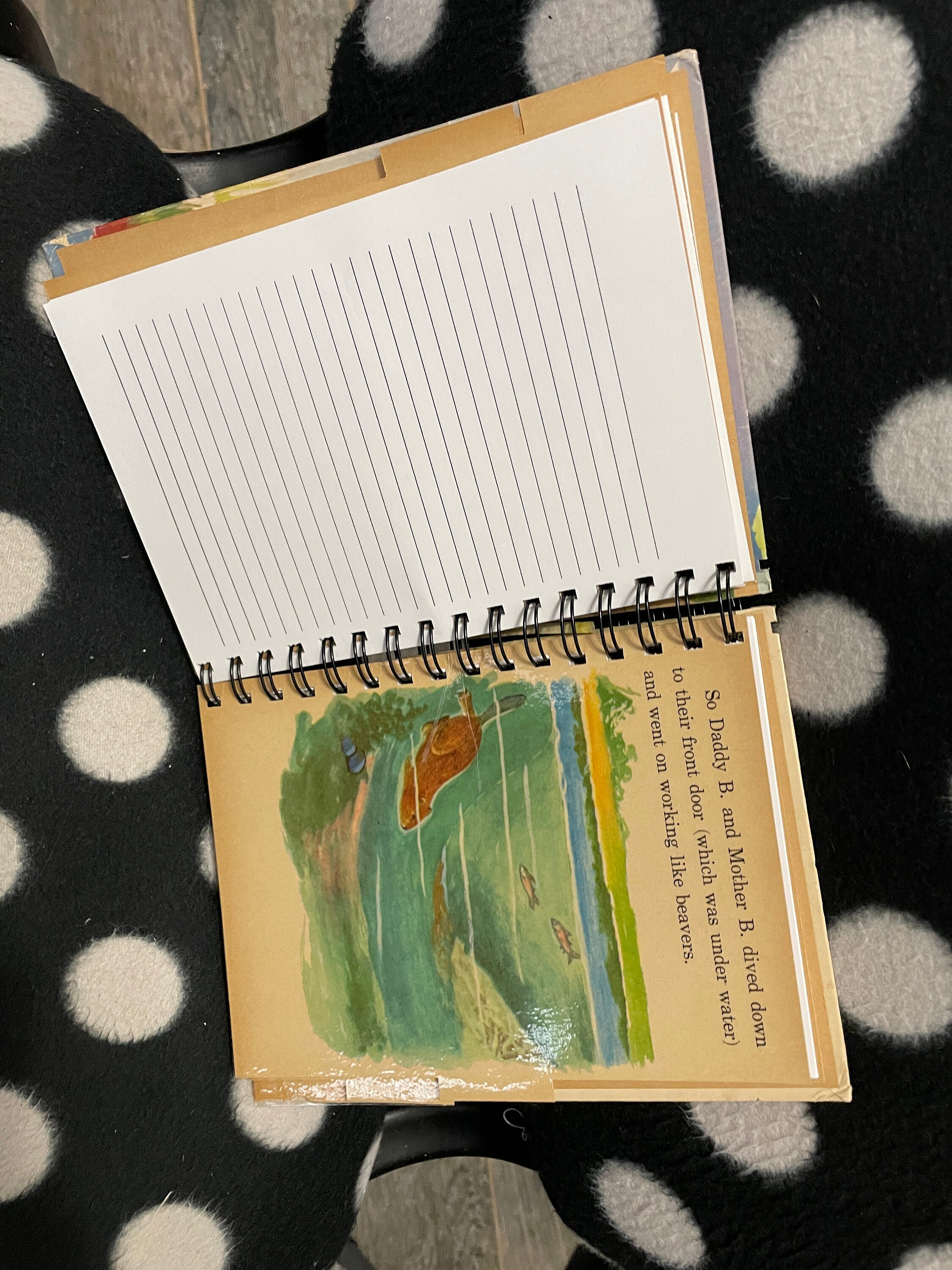 Upcycled Vintage Childrens' Book Wire Bound Notebook-bartholomew the ...