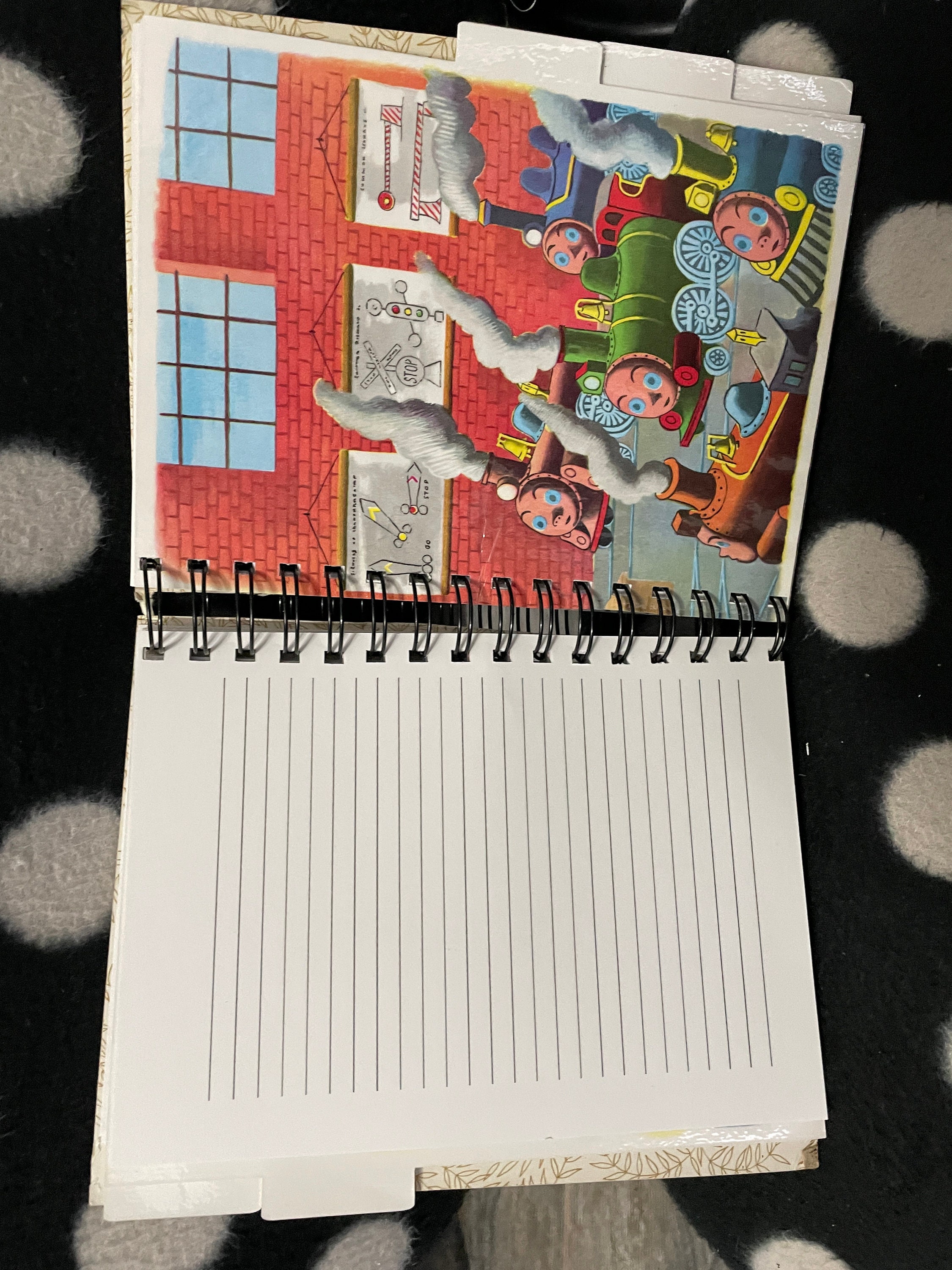 Upcycled Vintage Childrens' Book Wire Bound Notebook-little Golden Book ...