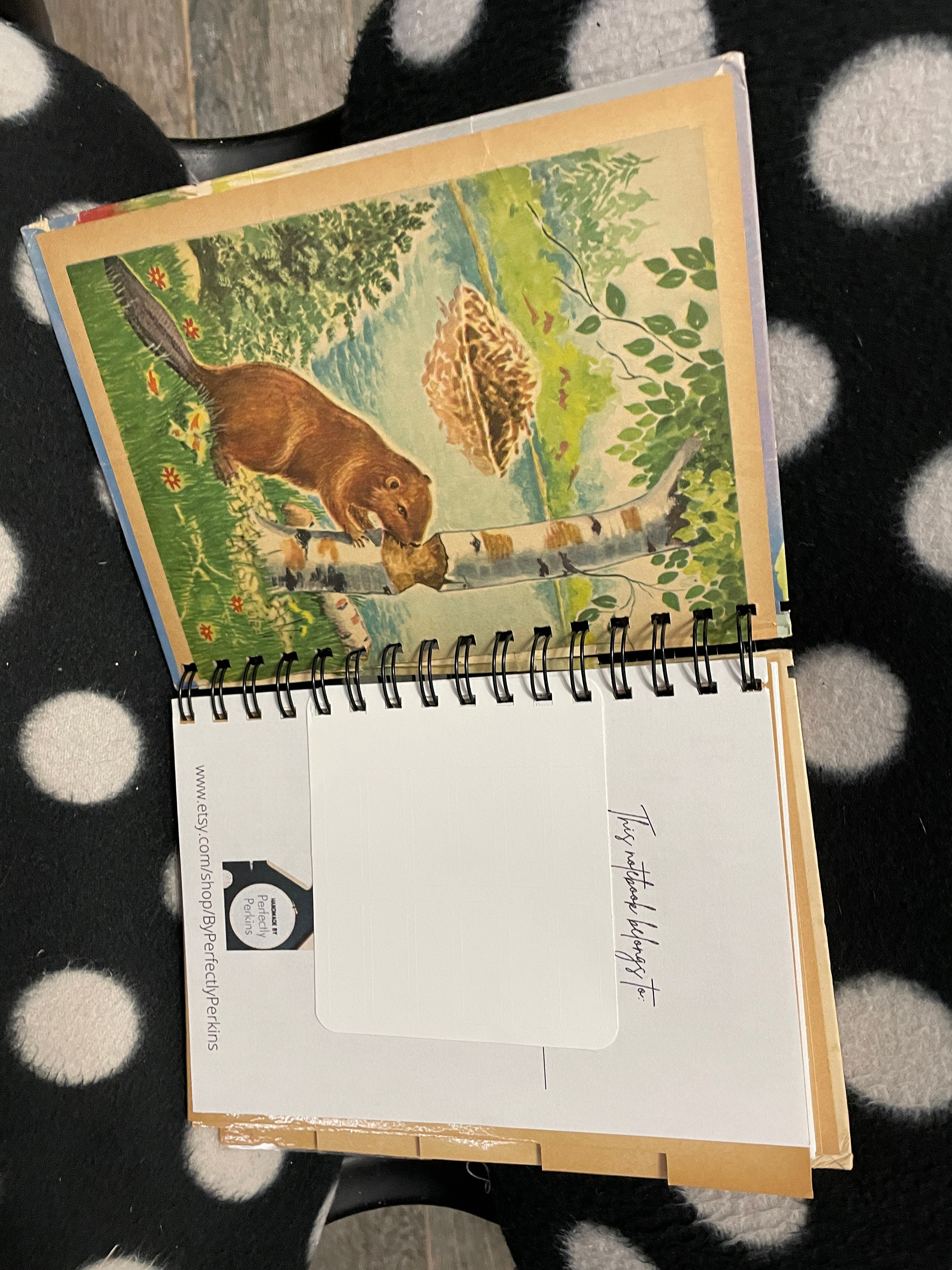 Upcycled Vintage Childrens' Book Wire Bound Notebook-bartholomew the ...
