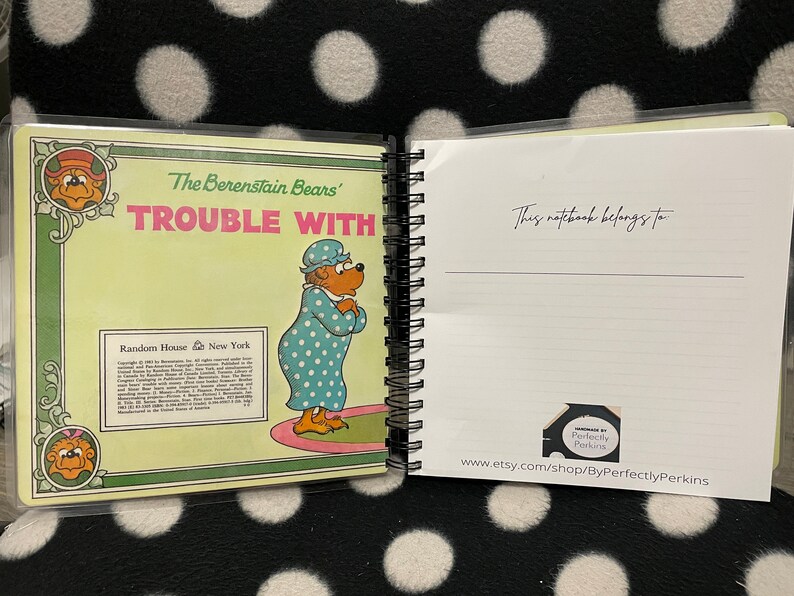 Upcycled Vintage Childrens' Book Wire Bound Notebook-the Berenstain ...