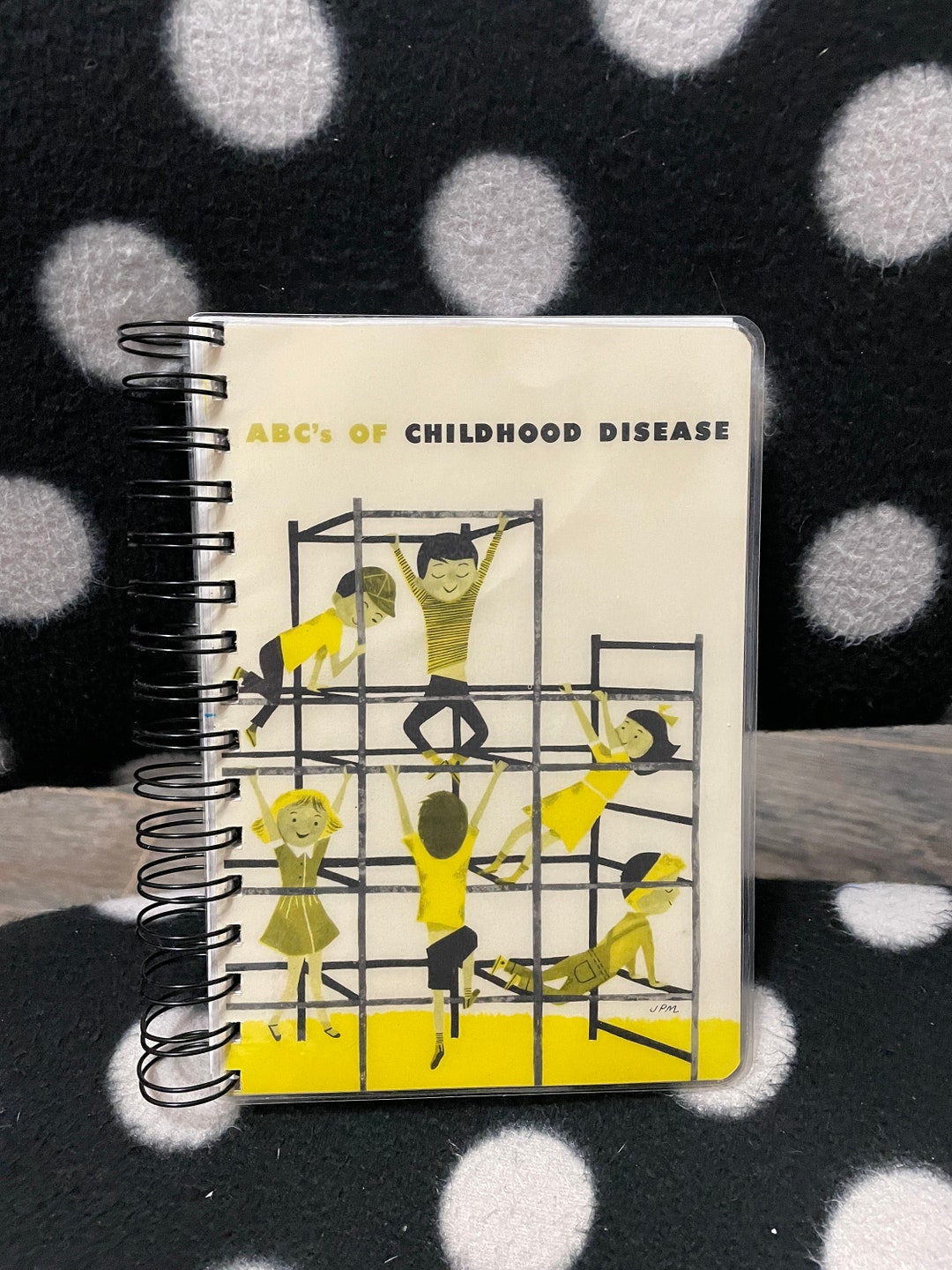 Upcycled Vintage Childrens' Vaccine Pamphlet Wire Bound Notebook ...