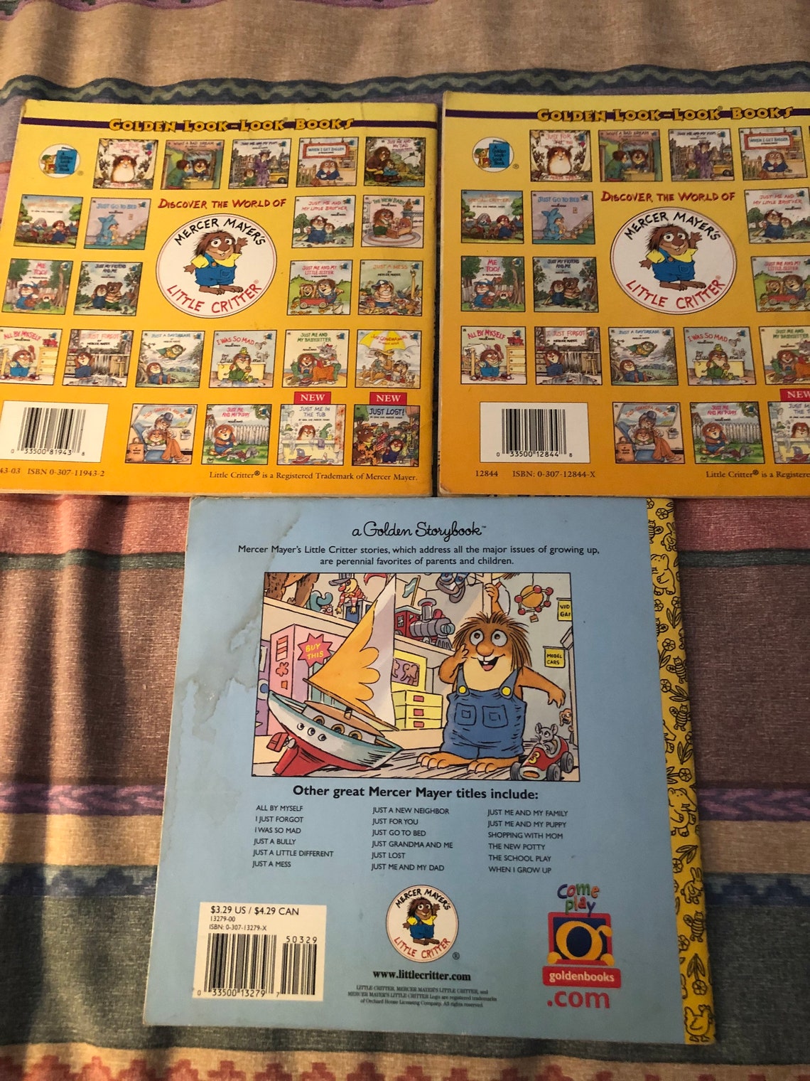 Three Mercer Mayer Little Critter Golden Books Etsy
