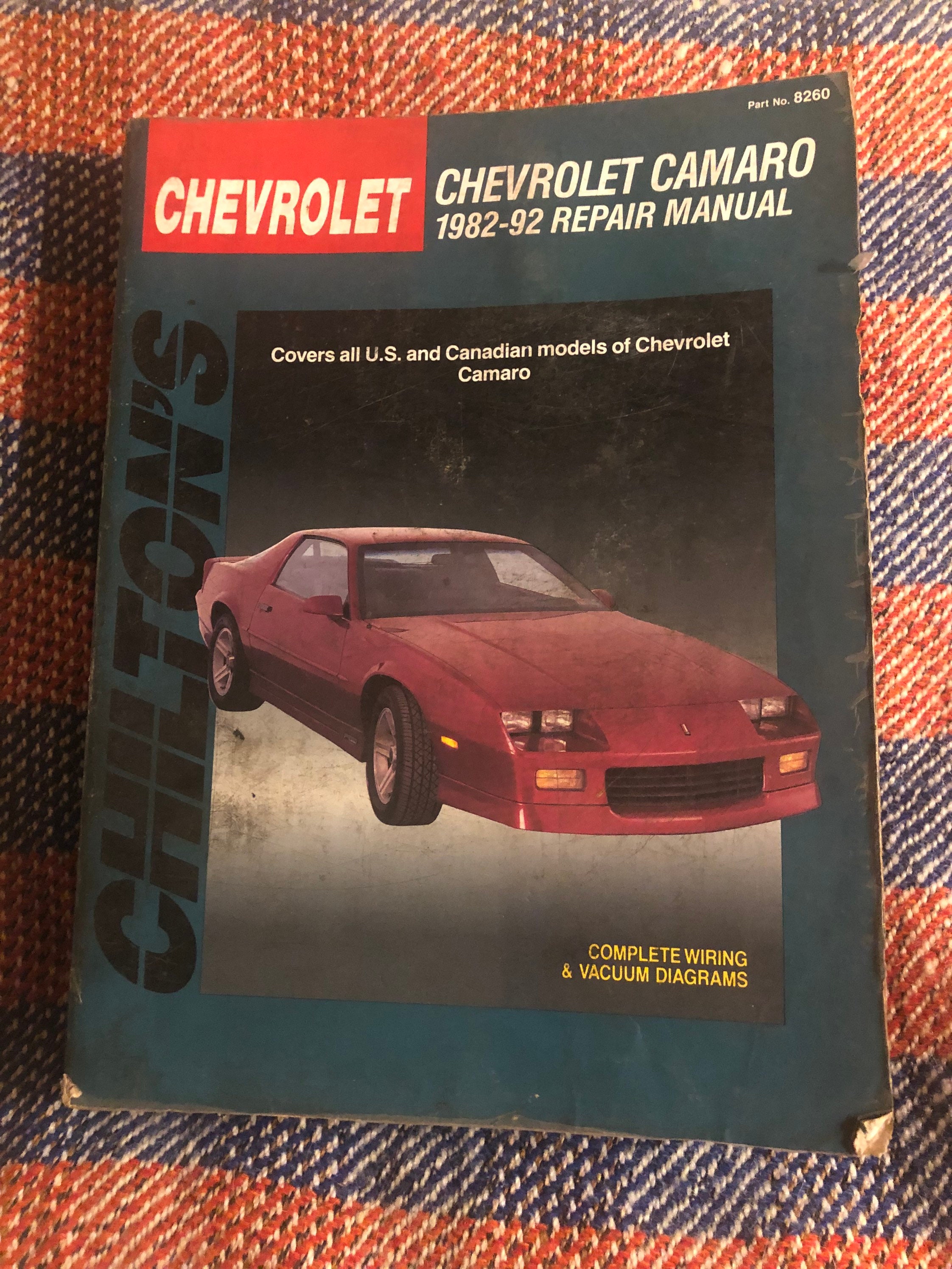 1982 1992 Camaro Parts And Illustration Catalog Third