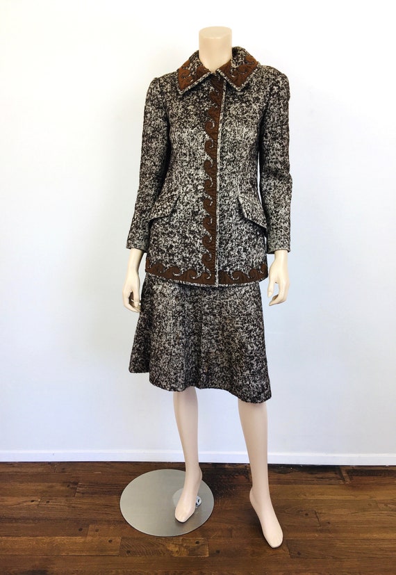 Vintage 1960s CHRISTIAN DIOR / DIORLING Brown Jac… - image 2