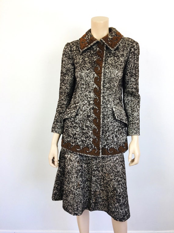 Vintage 1960s CHRISTIAN DIOR / DIORLING Brown Jac… - image 3