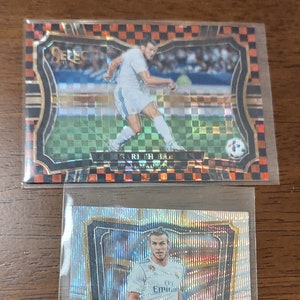 Rare ‘17-18 Panini Select Checkerboard Prizm #227 Field Level Gareth Bale Soccer card + in the clutch IC6 card Football Wales Real Madrid