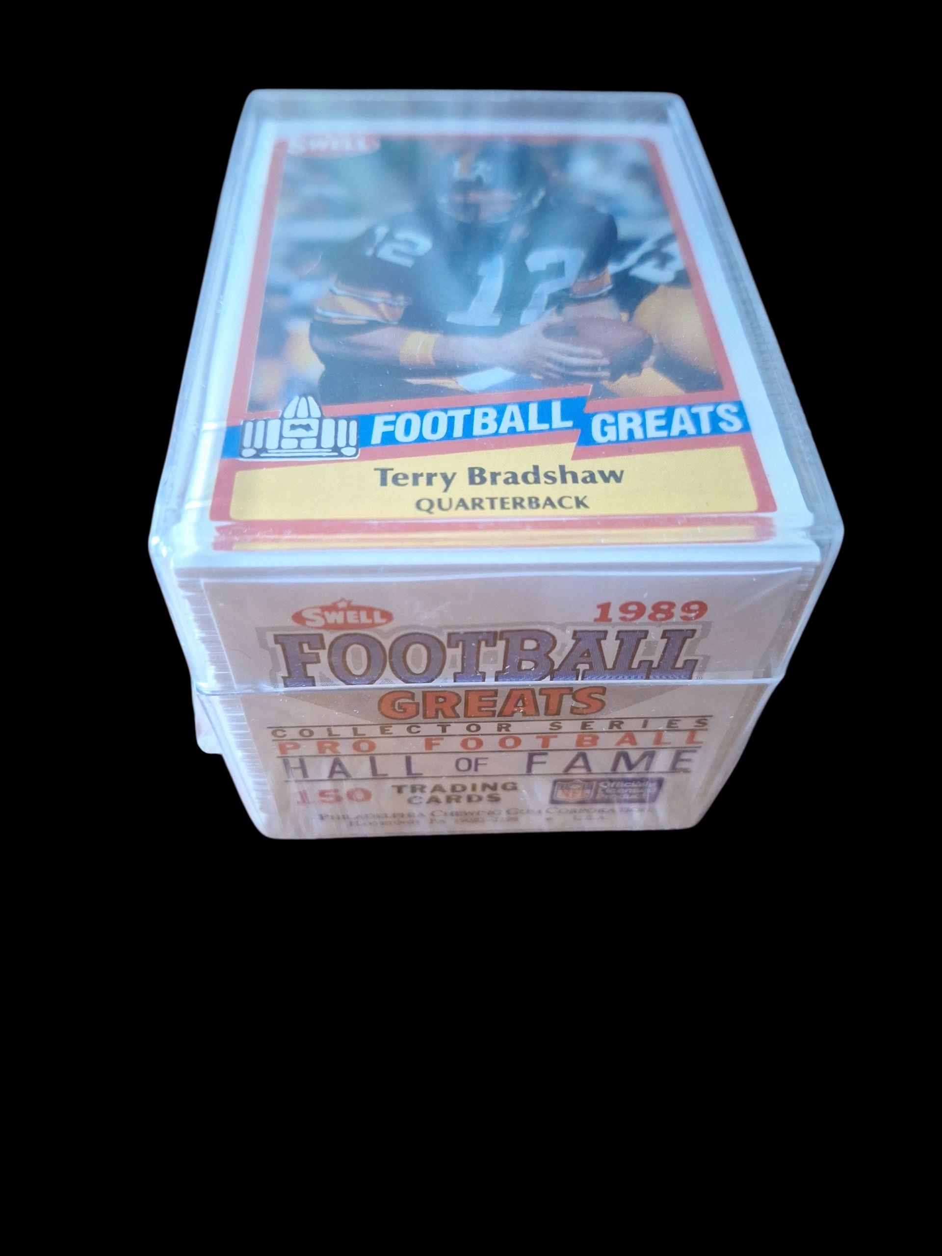 1989 factory sealed complete set Swell Football Greats pro football hall of fame 150 cards