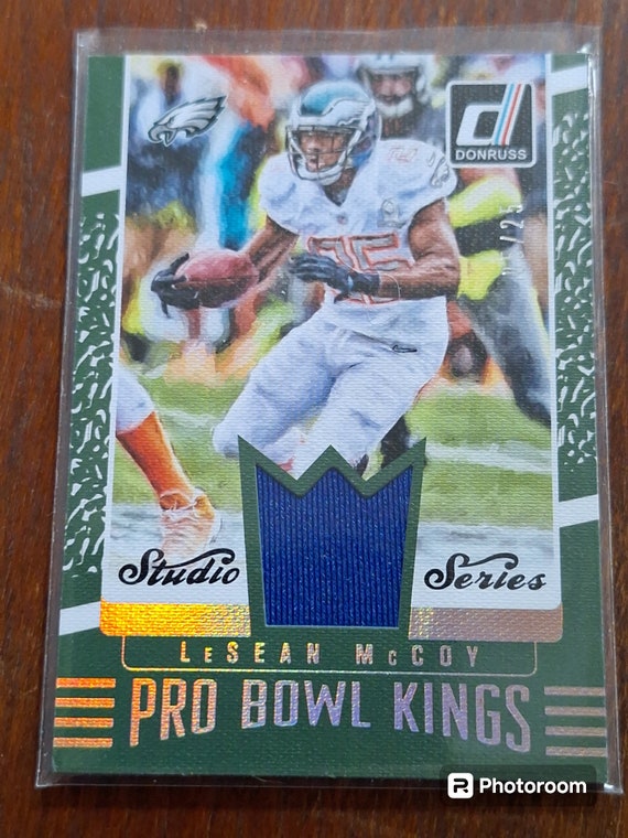 Lesean Mccoy 20x Card Lot 2016 Donruss Pro Bowl Kings Game Used Memorabilia Card Serial d 25 Rare Philadelphia Eagles Buffalo Bills Etsy