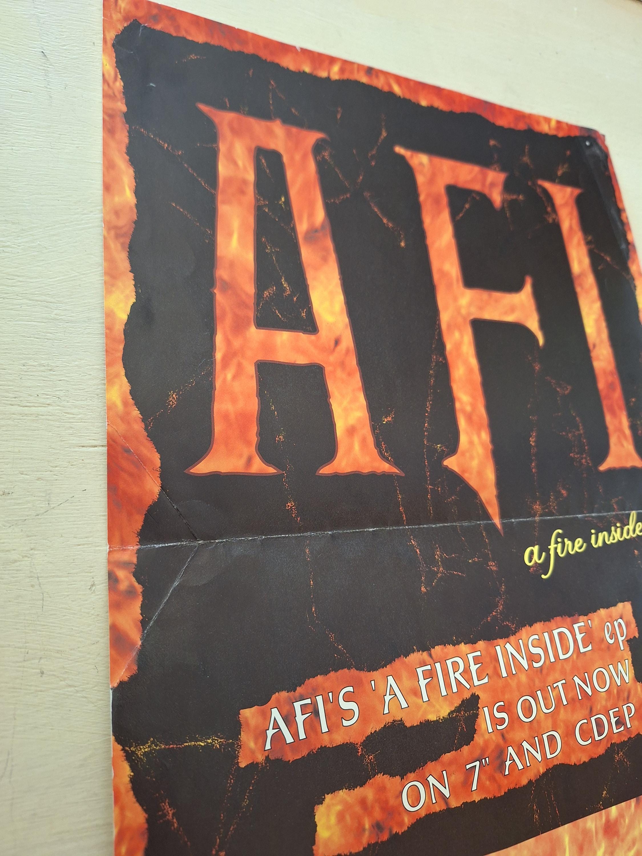 Rare Original 1998 Vintage 11x17 Promo Poster AFI A Fire Inside EP