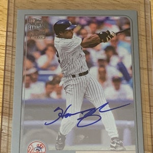 Homer Bush Autograph Certified Authentic ‘18 Topps archives fan favorite silver serial #d 43/99 #FFA-HB Baseball card New York Yankees