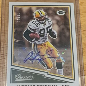 Antonio Freeman ‘17 Panini Classics Legends #111 Autograph 13/25 serial numbered COA certified authentic Green Bay Packers