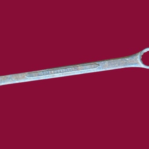 Vintage combo double end box wrench wartime super quality X forged in USA 1/2&quot; x  9/16&quot; 1940s box wrench circa WWII