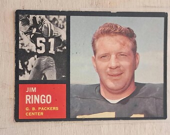 1962 Topps #68 Jim Ringo no creases Green Bay Packers HOF hall of fame