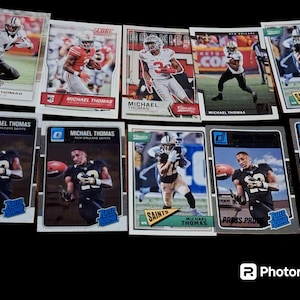 Michael Thomas 10x card lot RC &#39;16 Donruss Optic + Press Proof & serial #d /299 panini classics  New Orleans Saints stocking stuffer rookie