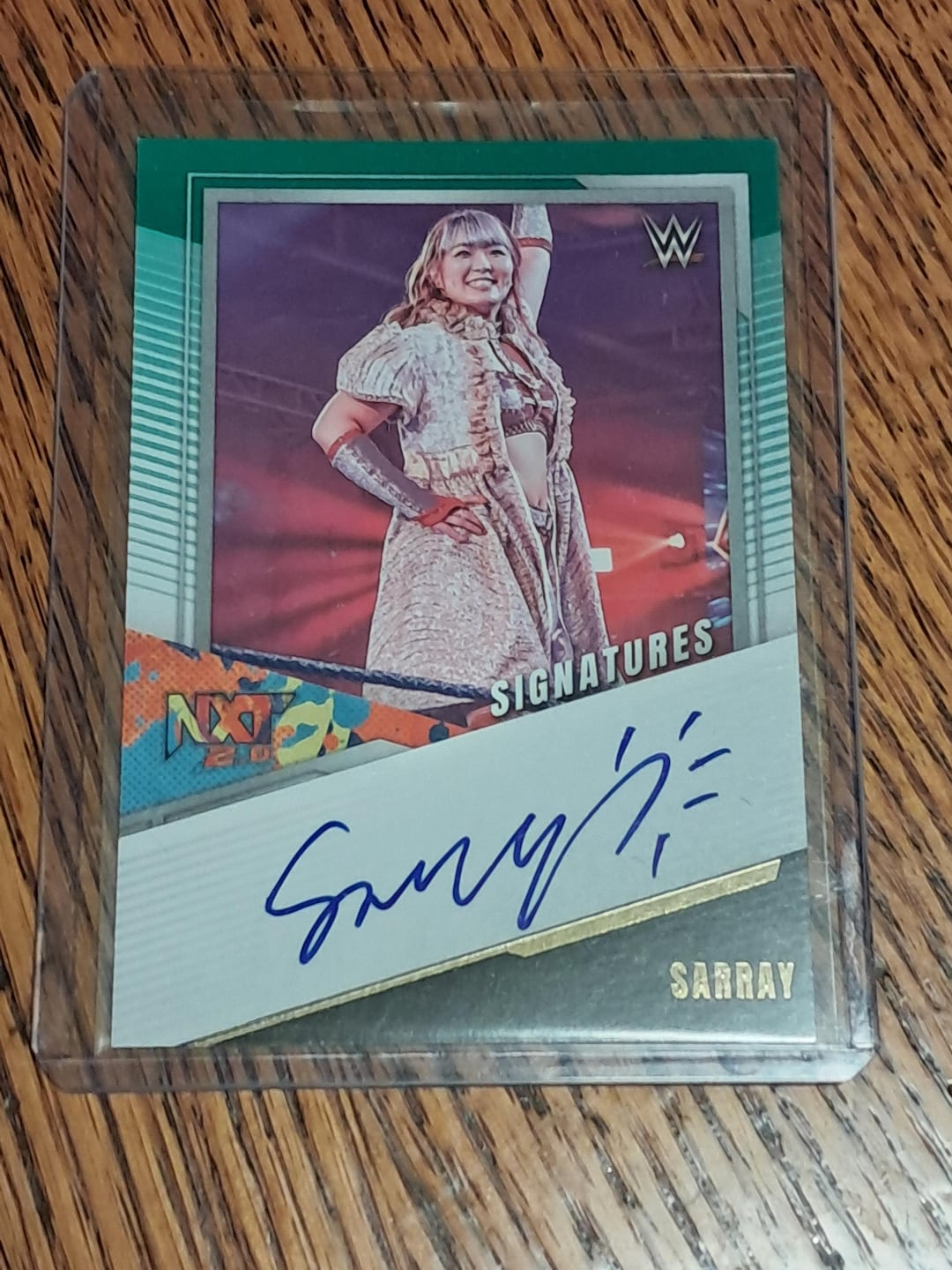 Sarray WWE Sarray RC Autograph 2022 Panini Wwe Nxt Rookie Signatures Green Wwf ...