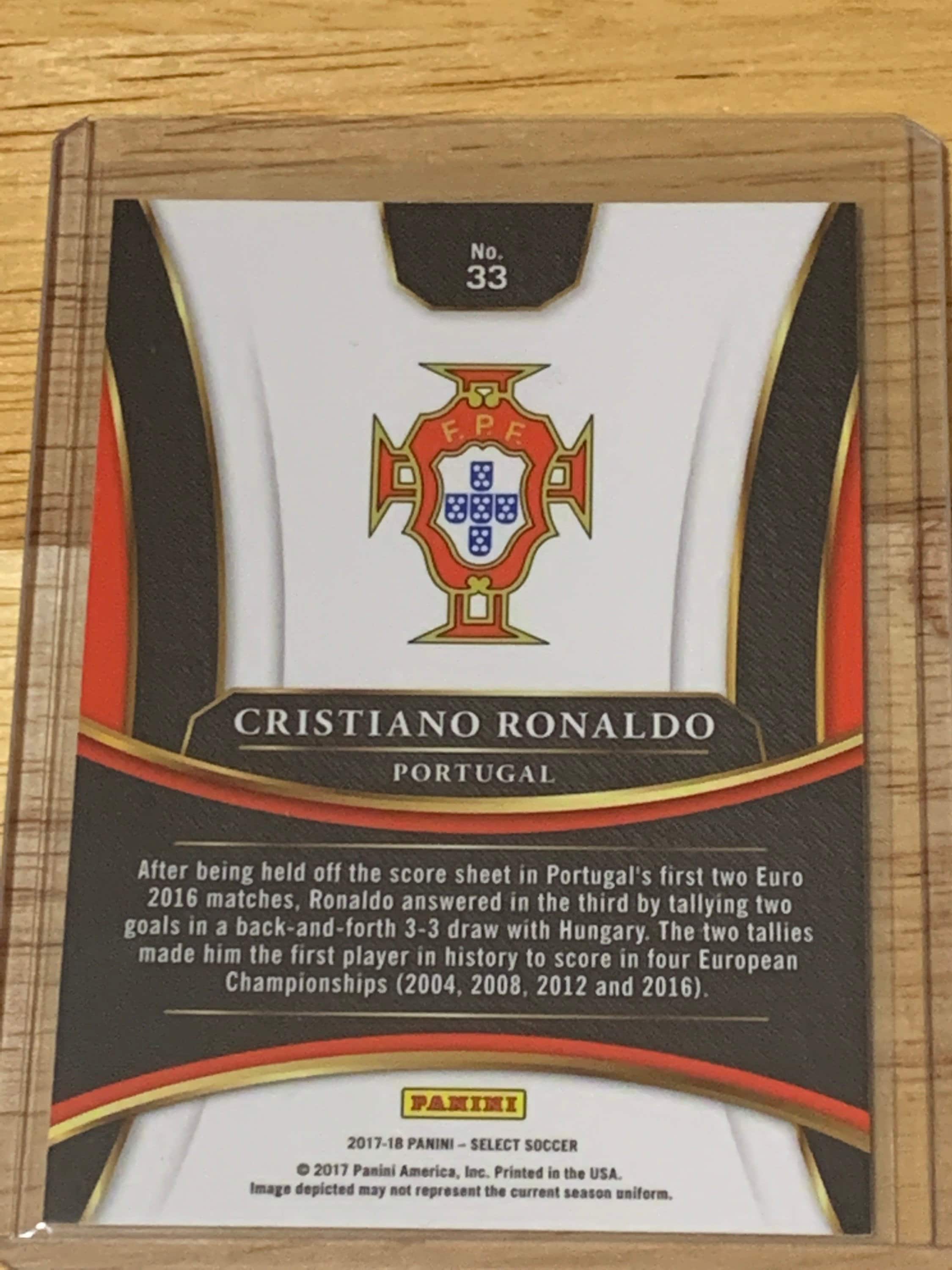 Cristiano Ronaldo 17-18 33 Panini Select Soccer Card Futboll - Etsy