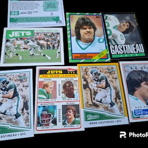 Mark Gastineau 8x card lot 1980s +2017 panini classics /99 New York Jets joe klecko East Central Tigers