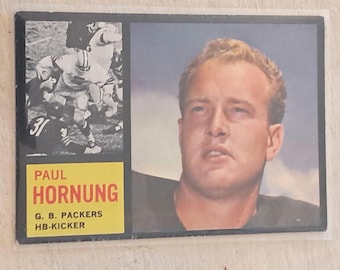 1962 Topps #64 Paul Hornung nice condition Green Bay Packers HOF hall of fame