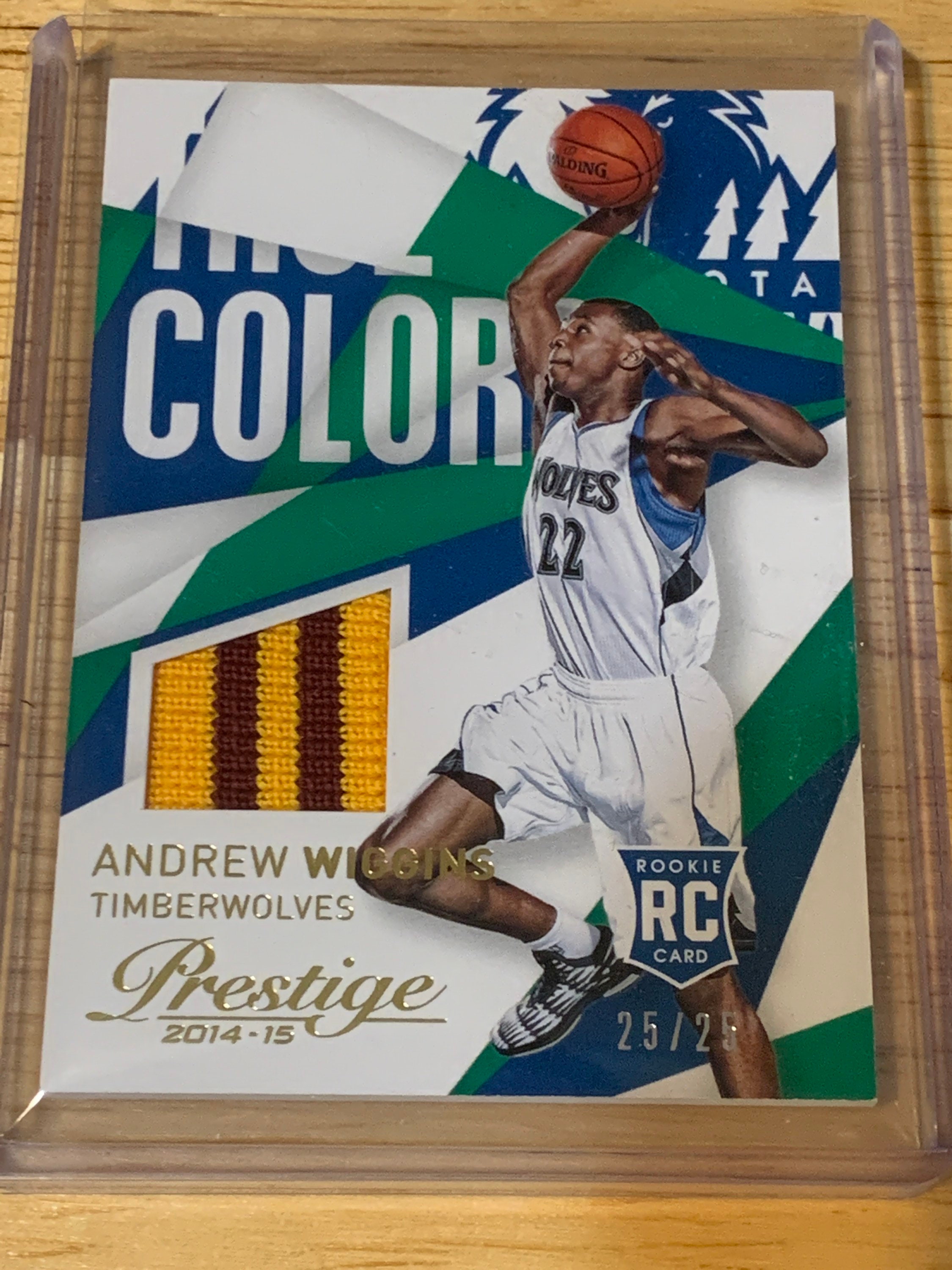 Andrew Wiggins RC Lot '14-15 Panini Prestige True Color