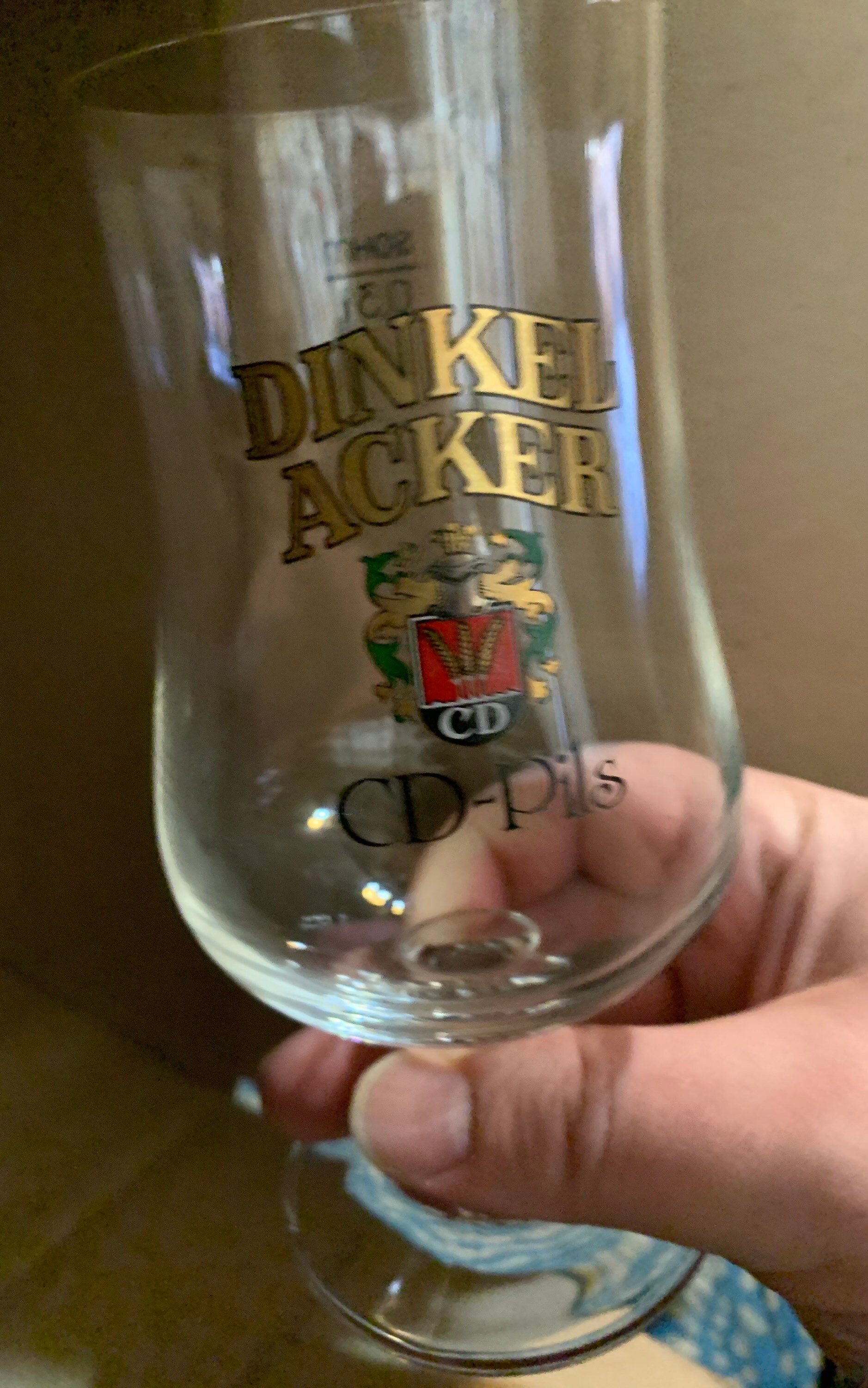Vintage Dinkel Acker Cdpils 0.3l SAHM German Pilsner Stemmed Beer