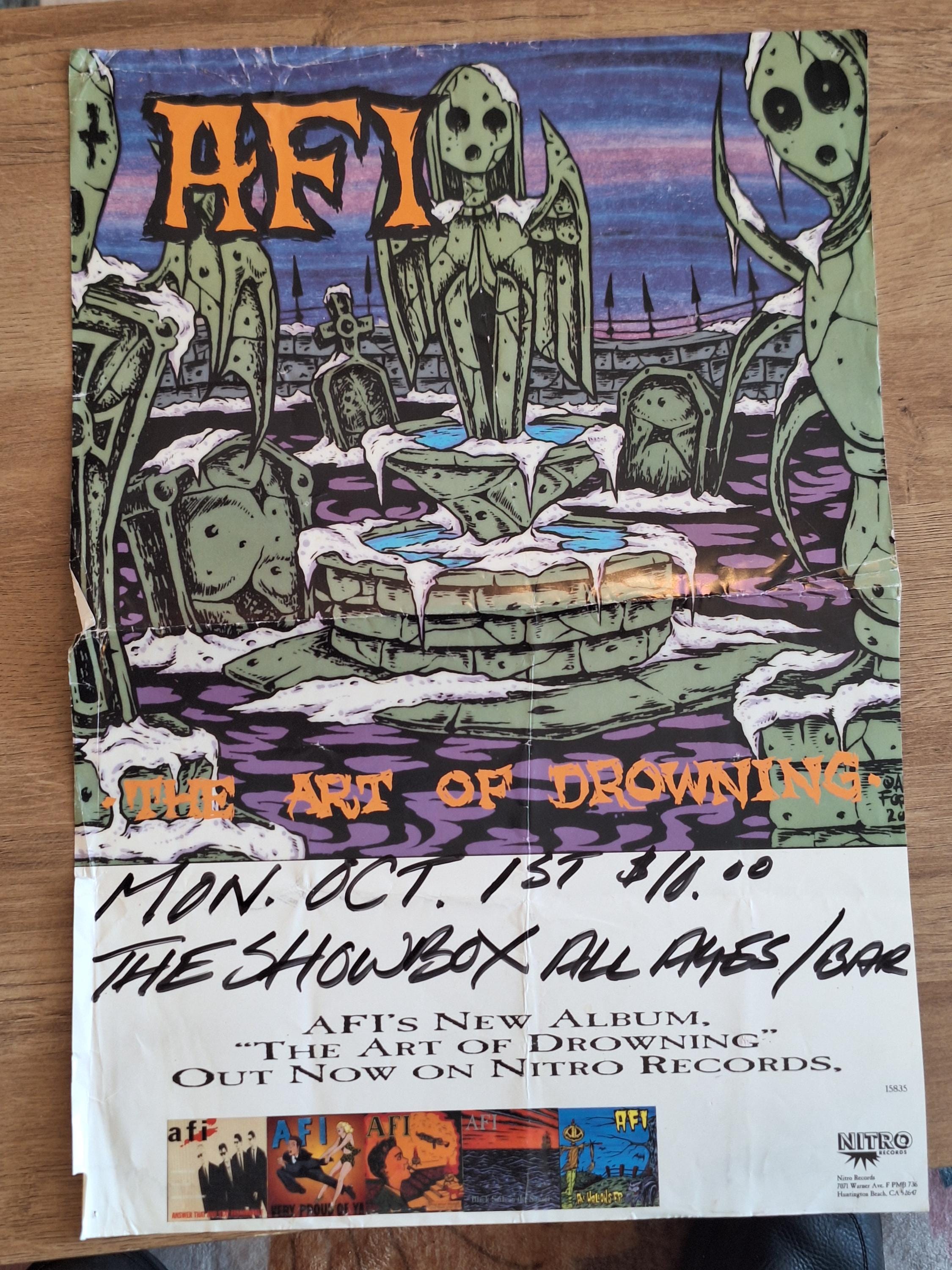Rare Original 2000 Vintage 13x19 Promo Tour Poster AFI the Art of