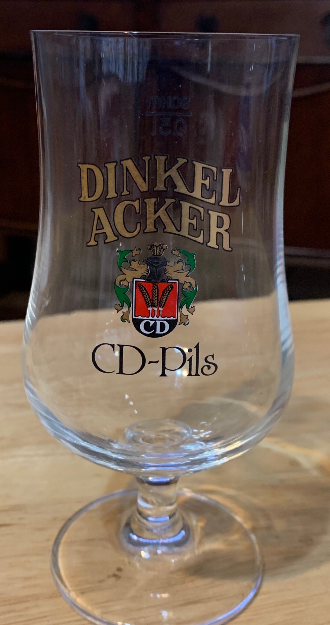 Vintage Dinkel Acker Cdpils 0.3l SAHM German Pilsner Stemmed Beer