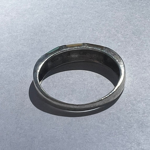 3-Gem Sterling Silver Ring - image 3