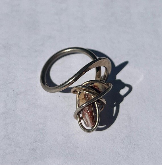 Leopard Skin Jasper Stone Ring - image 6