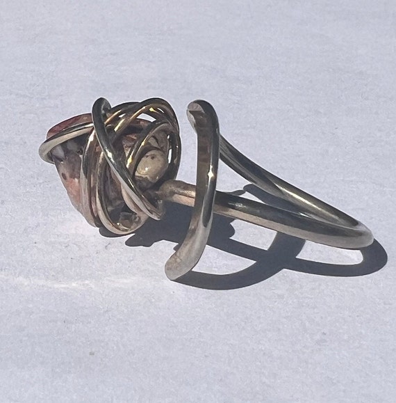 Leopard Skin Jasper Stone Ring - image 2