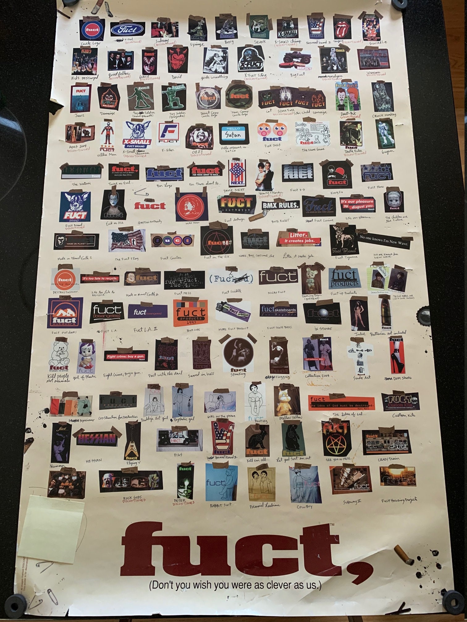 Fuct Promo Poster of Fuct Graphics From the 90's-rare - Etsy