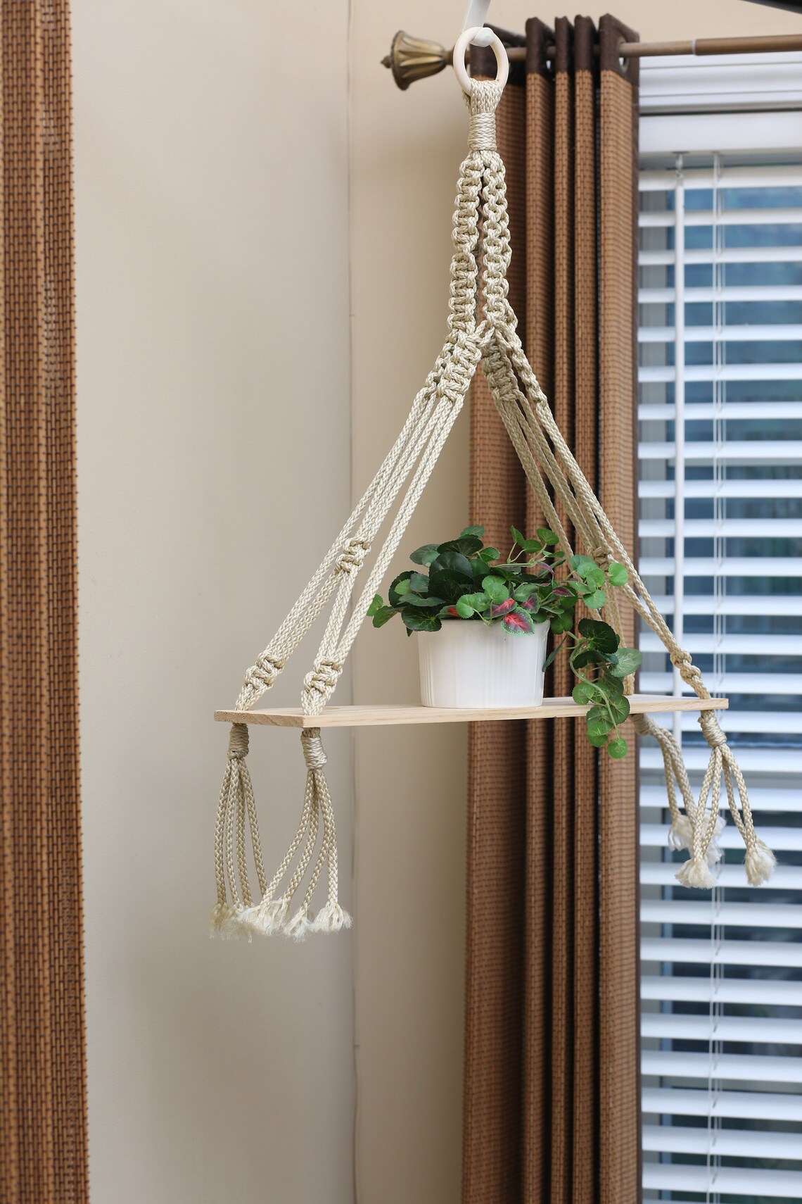 Macrame' Hanging Shelf Etsy