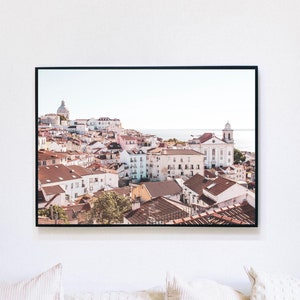 Lisbon Digital Print, Lisboa Portugal Downloadable Poster, Printable Wall Art, European Travel Photography, Alfama, Portuguese Home Decor