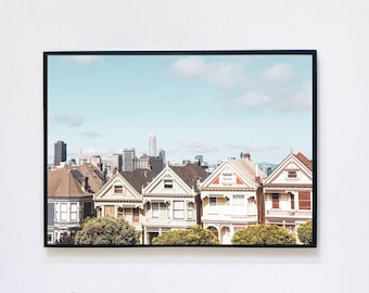 Impresión de "Damas Pintadas": Fotografía de casas victorianas de San Francisco (Descarga digital)
